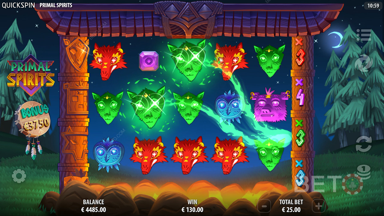 Primal Spirits Anmeldelse av BETO Slots