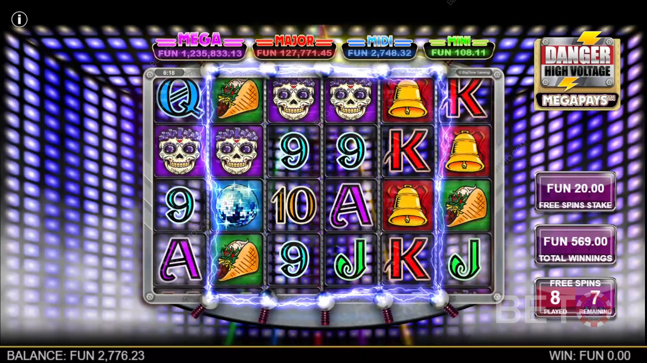 Danger High Voltage Megapays Anmeldelse av BETO Slots