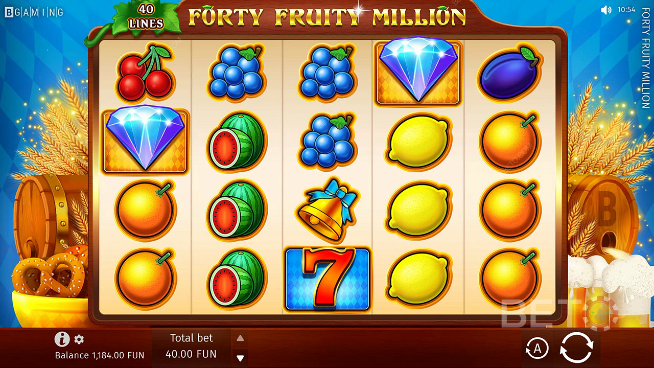 Forty Fruity Million Spill Gratis