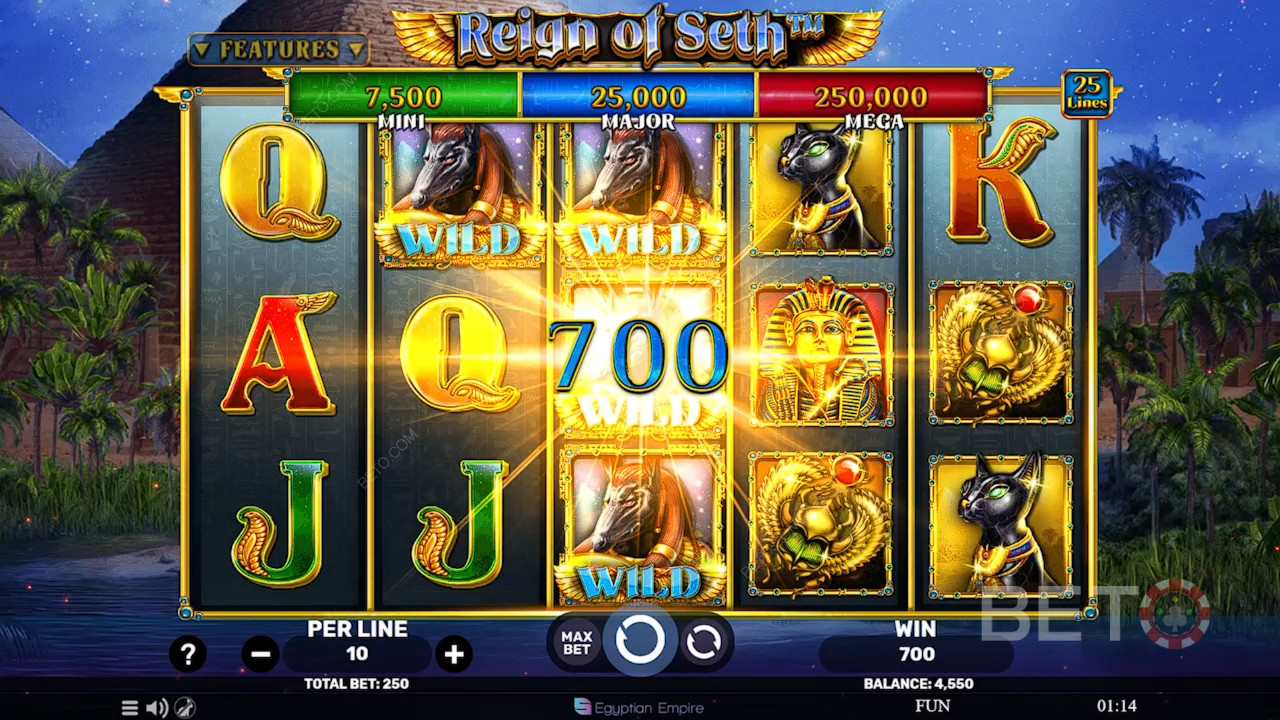 Reign of Seth Anmeldelse av BETO Slots