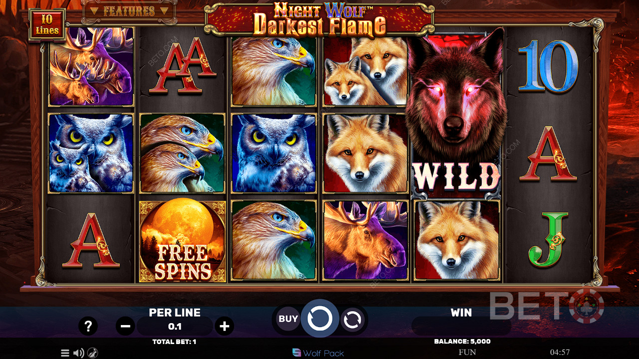 Night Wolf Darkest Flame Spill Gratis