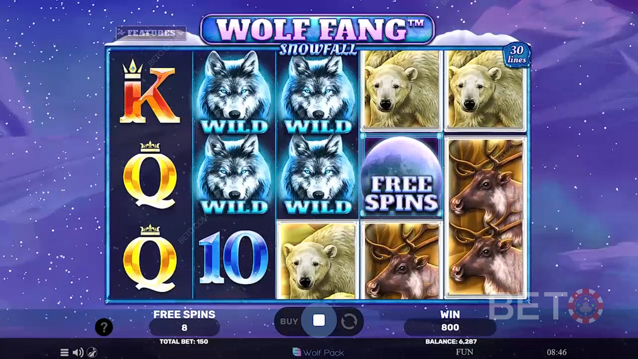 Wolf Fang Snowfall Spill Gratis