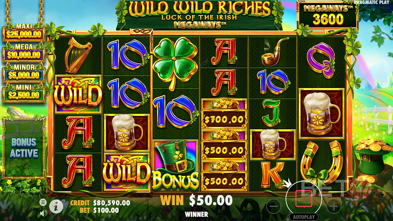 Bonusfunksjoner forklart i Wild Wild Riches Megaways av Pragmatic Play