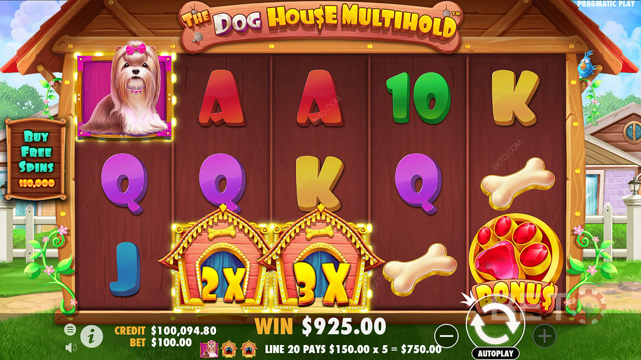 Bonusfunksjoner forklart i The Dog House Multihold by Pragmatic Play