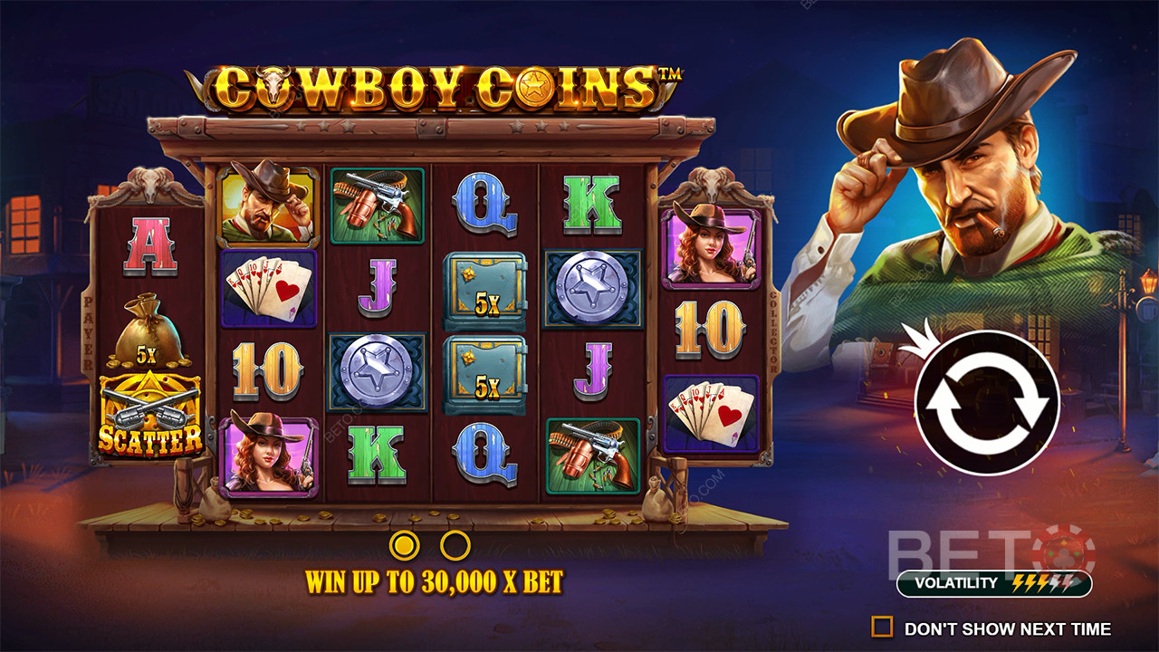 Kjennelse for Cowboy Coins spilleautomat