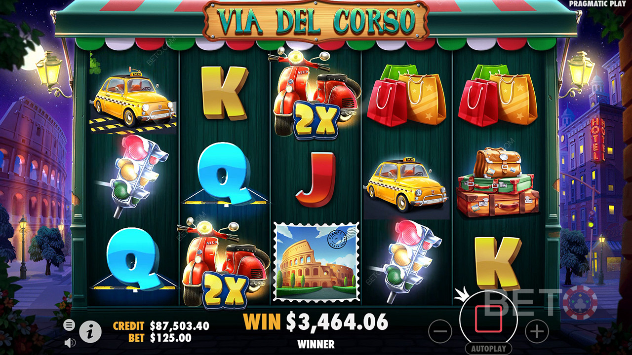 Via Del Corso Anmeldelse av BETO Slots