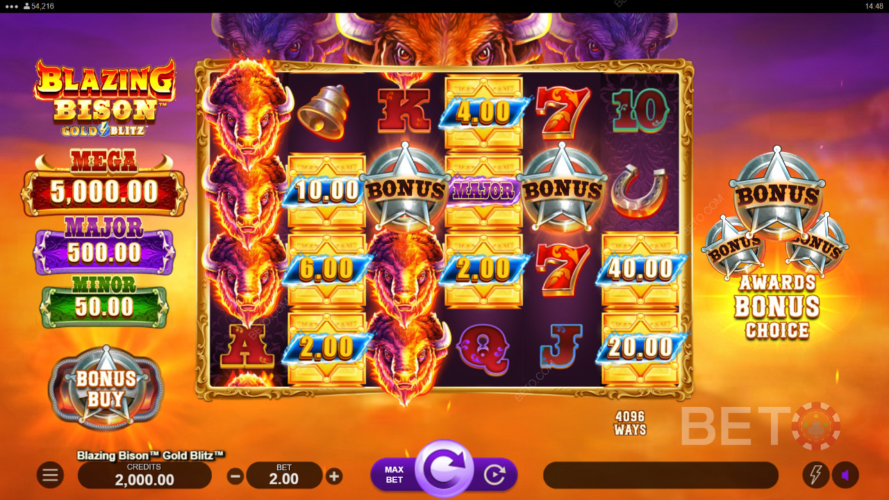 Blazing Bison Gold Blitz Spill Gratis
