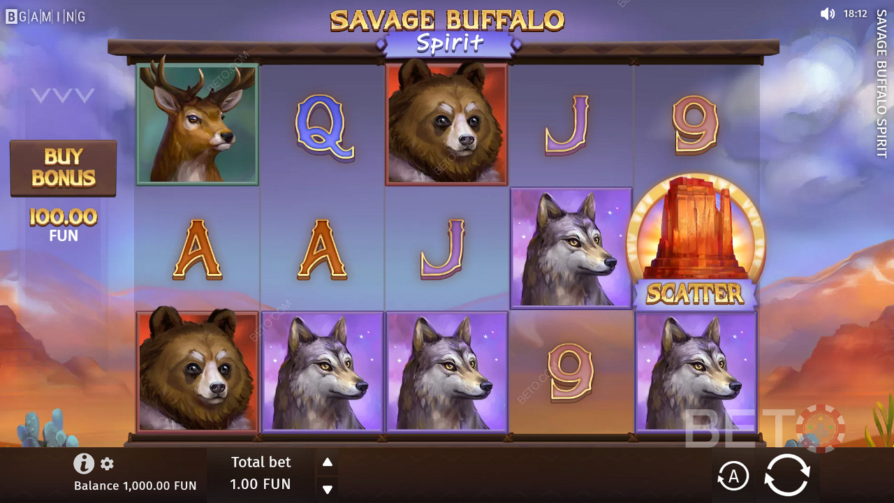 Savage Buffalo Spirit Spill Gratis