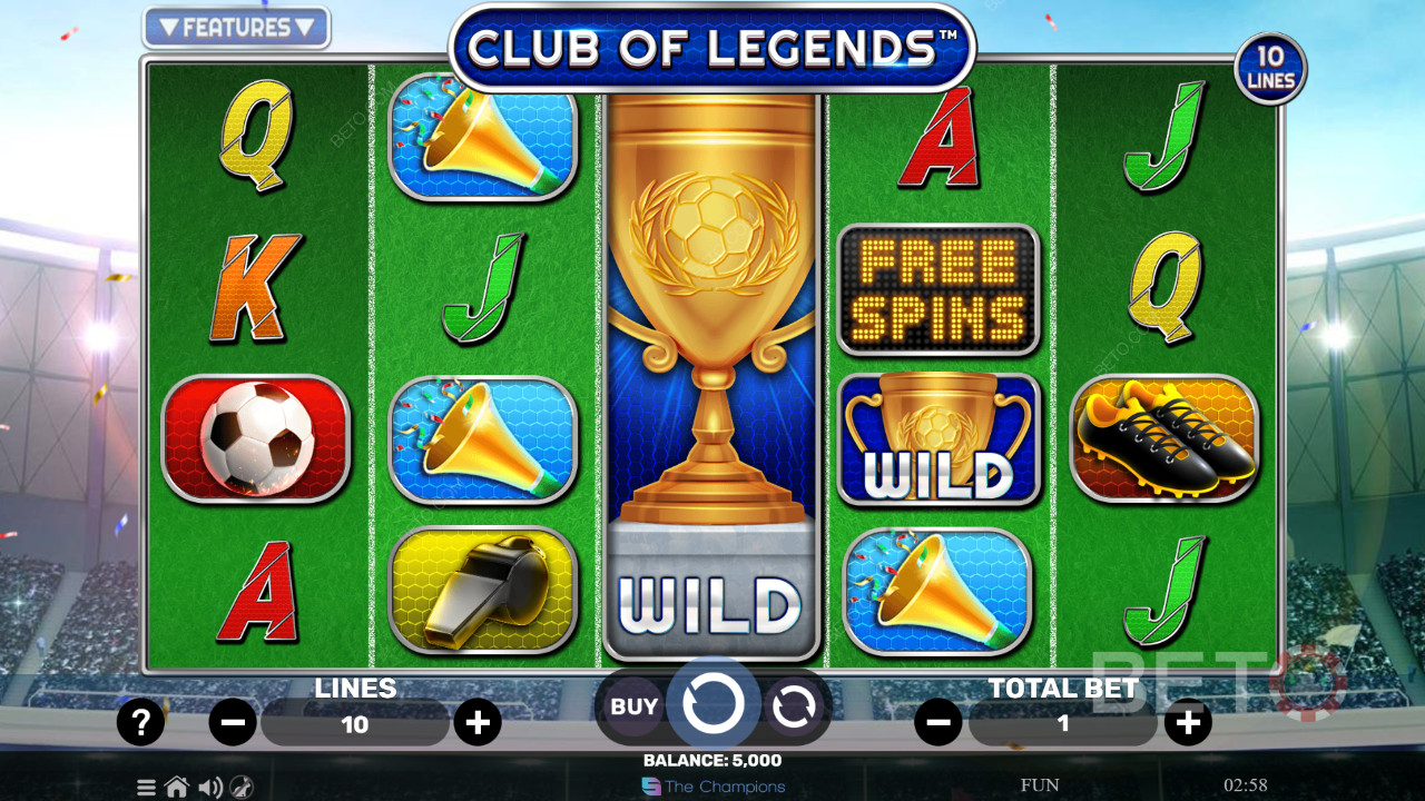 Club of Legends Anmeldelse av BETO Slots