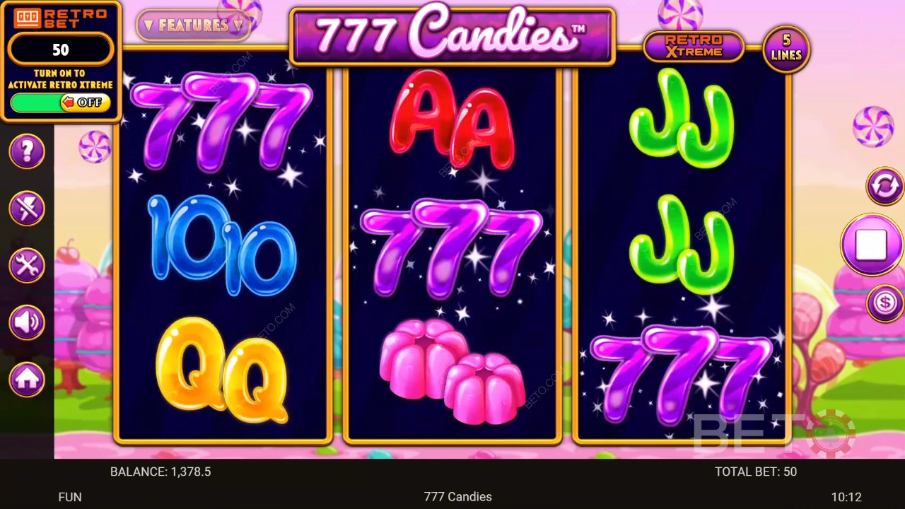 777 Candies Anmeldelse av BETO Slots