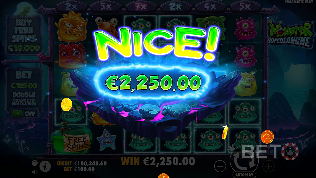Bonusfunksjoner forklart i Monster Superlanche av Pragmatic Play