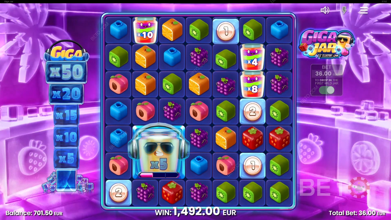 Giga Jar Cluster Link Anmeldelse av BETO Slots