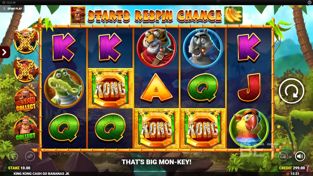 King Kong Cash Go Bananas Anmeldelse av BETO Slots