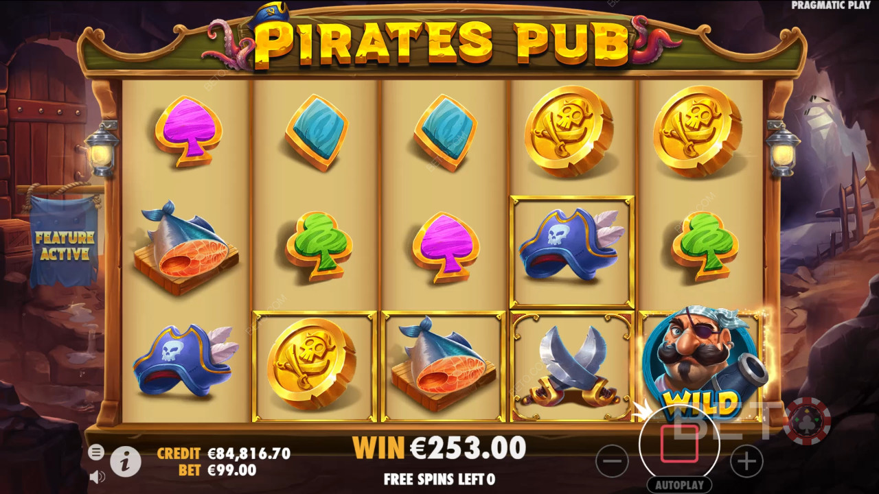 Bonusfunksjoner forklart i Pirates Pub av Pragmatic Play