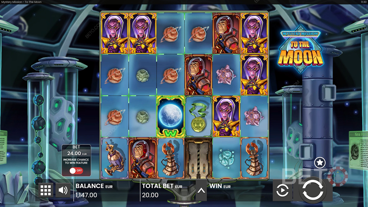 Mystery Mission to the Moon Anmeldelse av BETO Slots