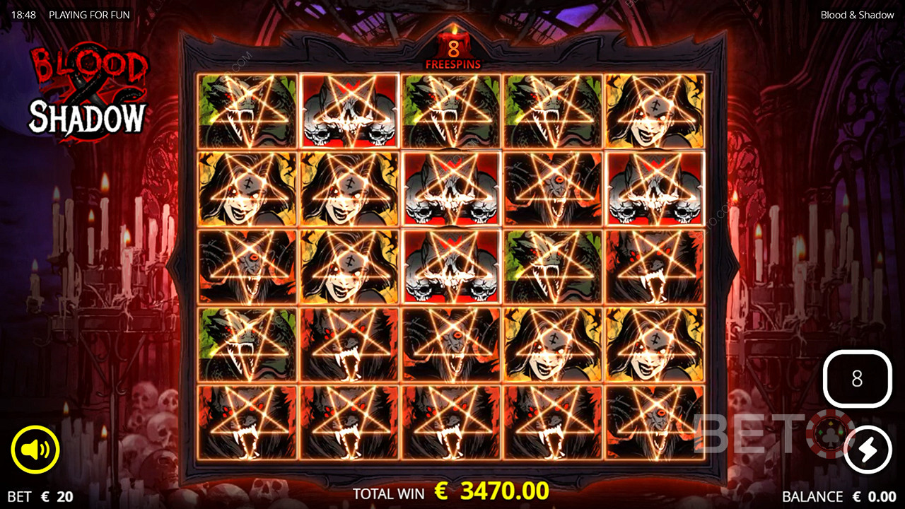 Blood and Shadow Spill Gratis