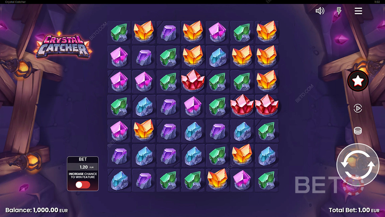 Crystal Catcher spilleautomat online - endelig dom