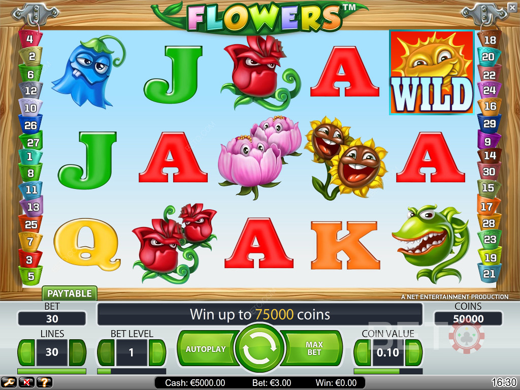 Blomster online spilleautomat