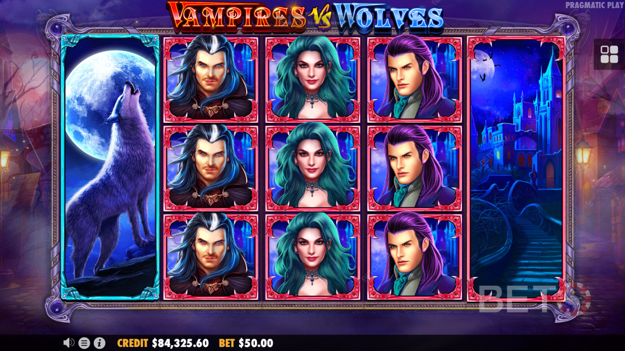 Vampires vs Wolves fra denne utvikleren gir deg et spennende fantasy-tema