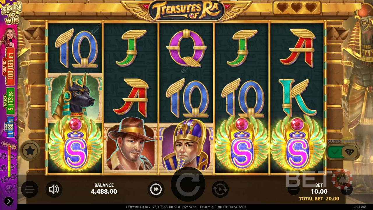 Treasures of Ra Anmeldelse av BETO Slots