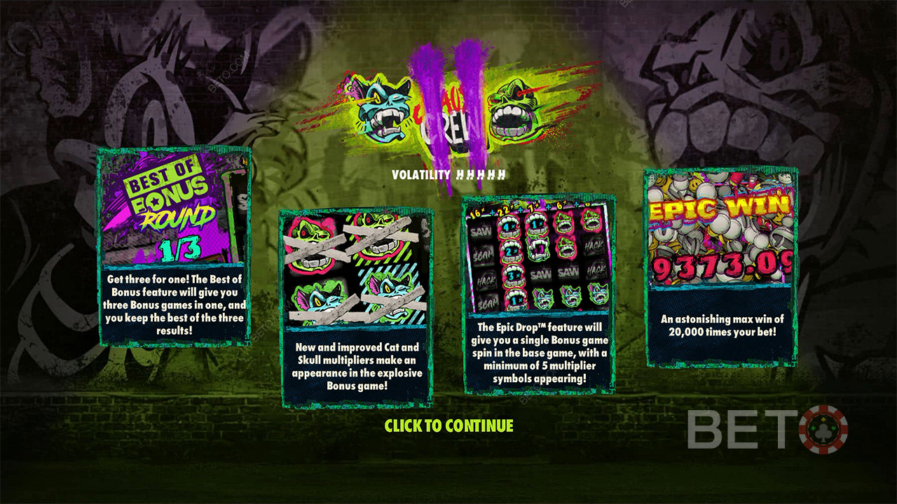 Nyt kraftigere og nye bonuser i spilleautomaten Chaos Crew 2