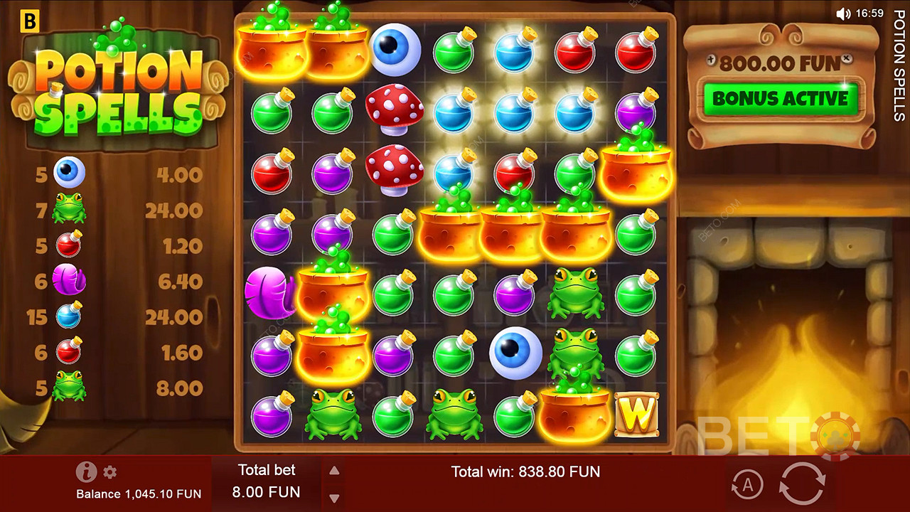 Potion Spells Spill Gratis
