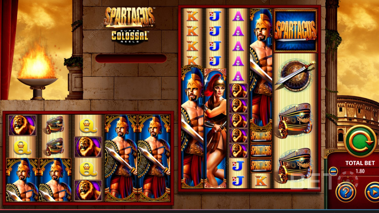 Spartacus Super Colossal Reels spilleautomat