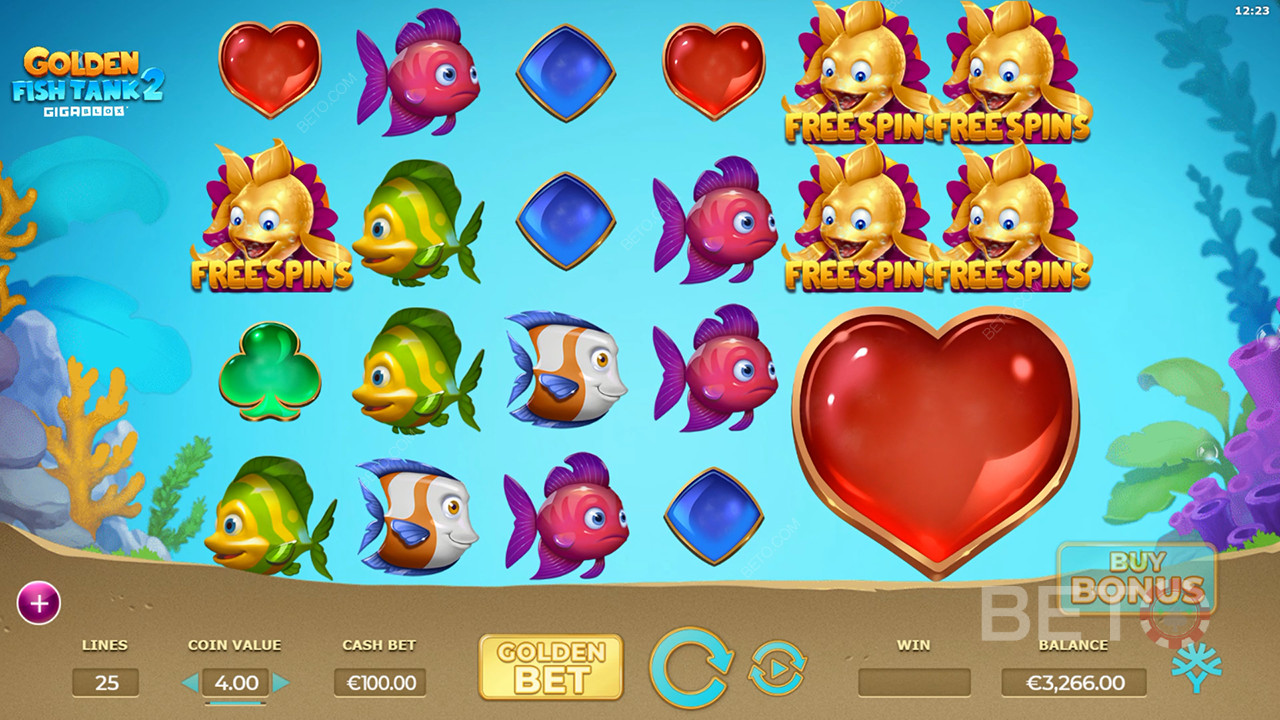 Golden Fish Tank 2 Gigablox Anmeldelse av BETO Slots