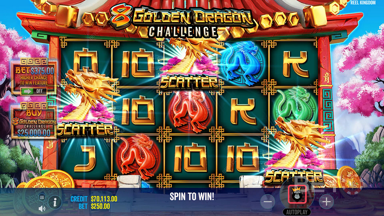 8 Golden Dragon Challenge Anmeldelse av BETO Slots