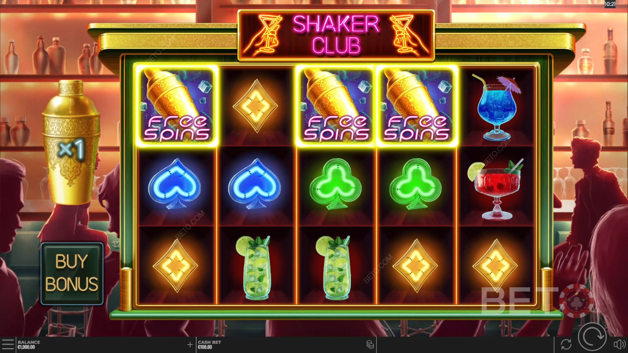 Shaker Club Anmeldelse av BETO Slots