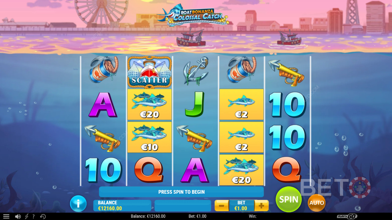 Boat Bonanza Colossal Catch Anmeldelse av BETO Slots