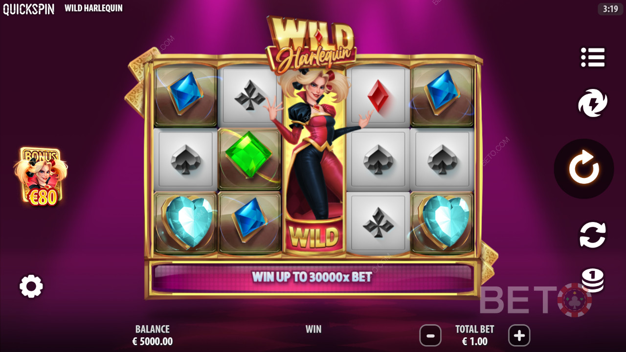 Wild Harlequin Anmeldelse av BETO Slots