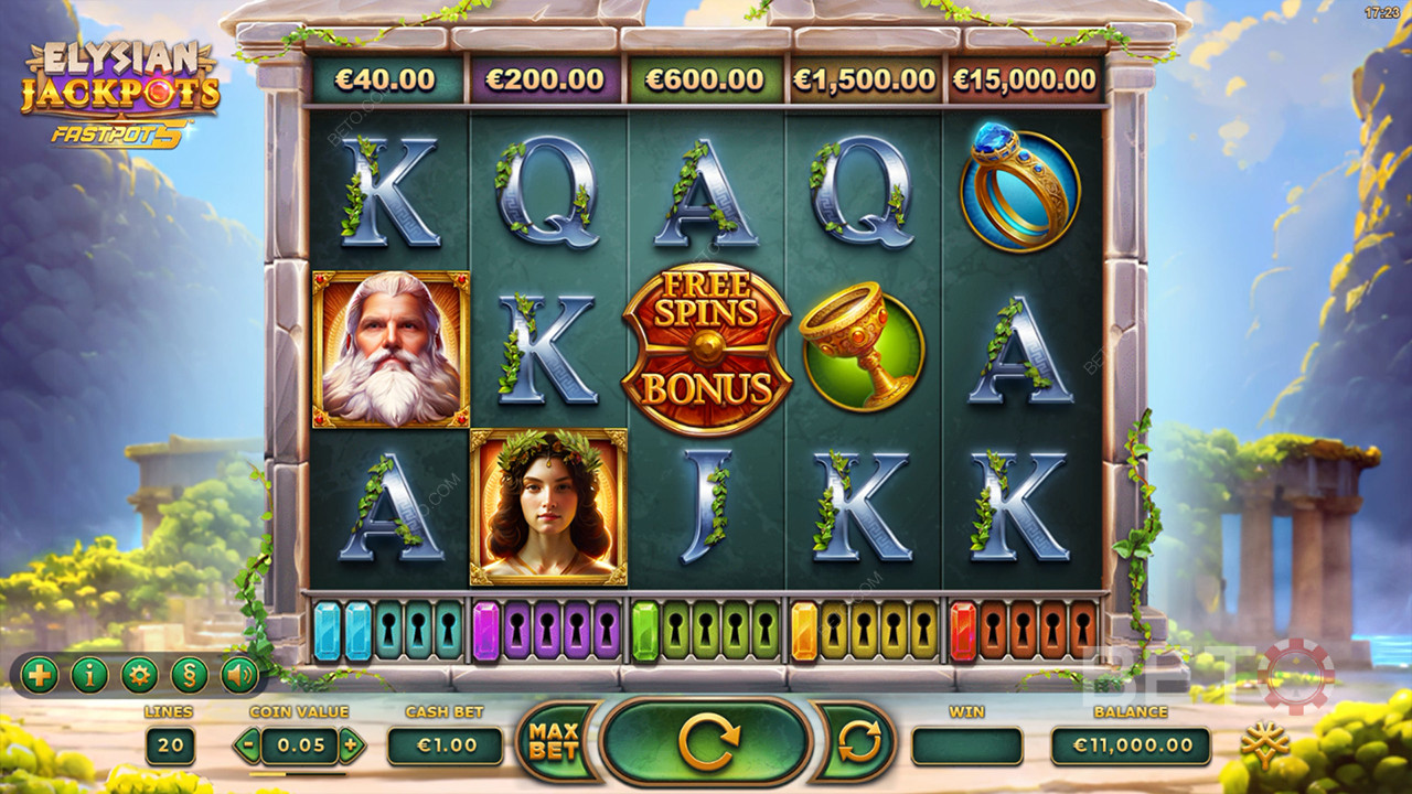 Elysian Jackpots Anmeldelse av BETO Slots