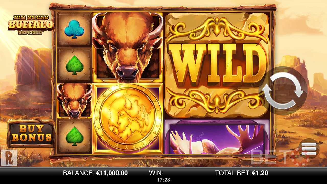 Big Bucks Buffalo Gigablox Anmeldelse av BETO Slots