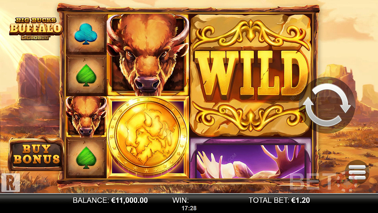 Big Bucks Buffalo Gigablox Spill Gratis