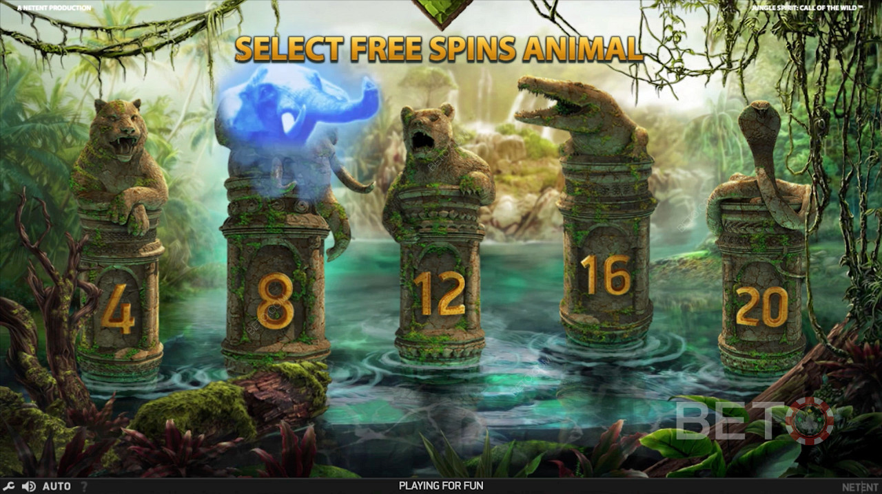Velge gratisspinn Animal in Jungle Spirit: Call of the Wild