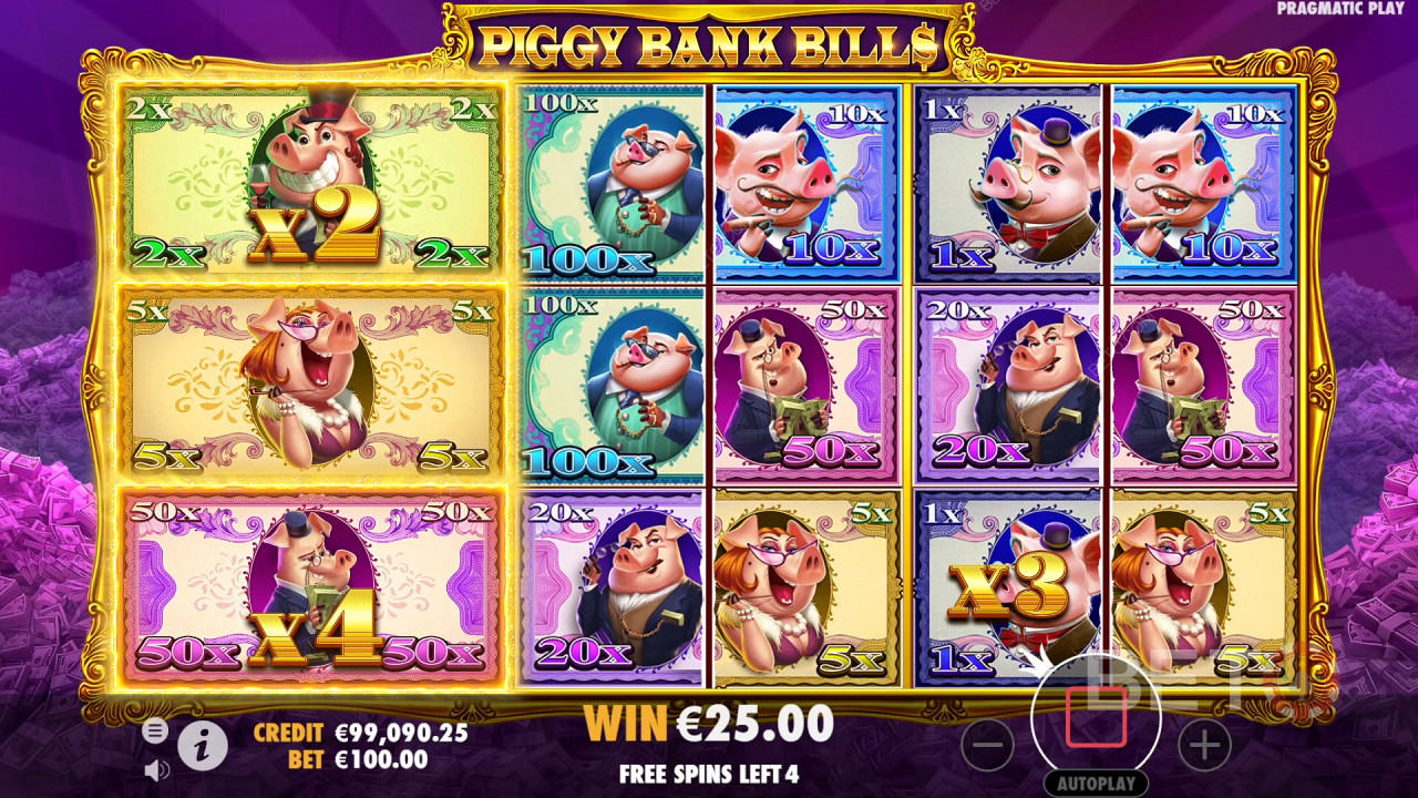 Piggy Bank Bills Spill Gratis