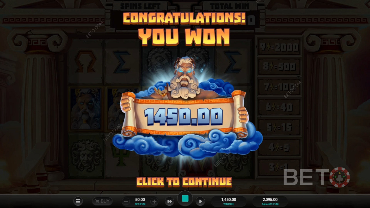 Vinn 2000 ganger innsatsen din i Titan Strike Online Slot!