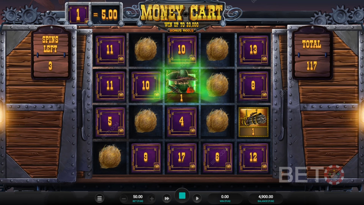 Money Cart Bonus Reels Review av BETO Slots