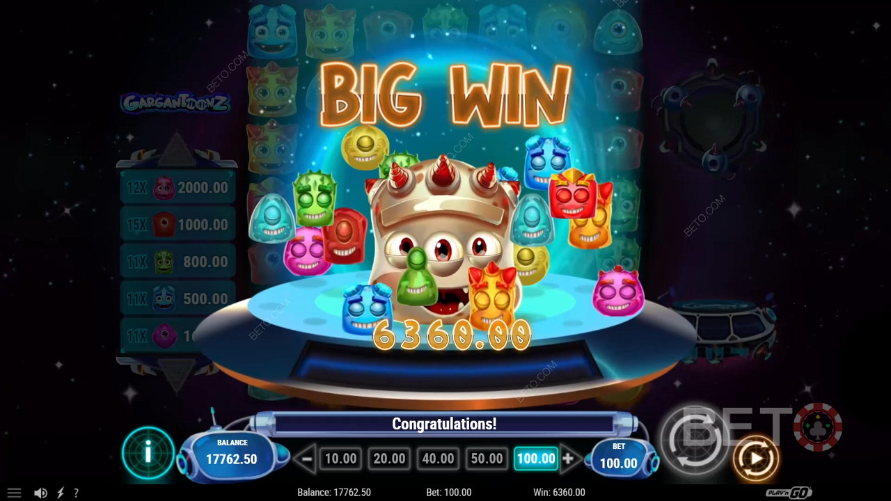 Vinn 7 000 ganger innsatsen din i Gargantoonz Video Slot!