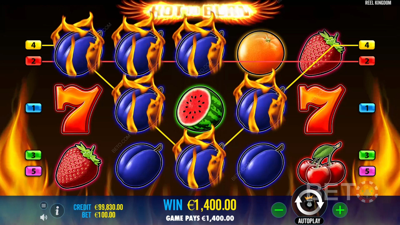 Hot to Burn Anmeldelse av BETO Slots