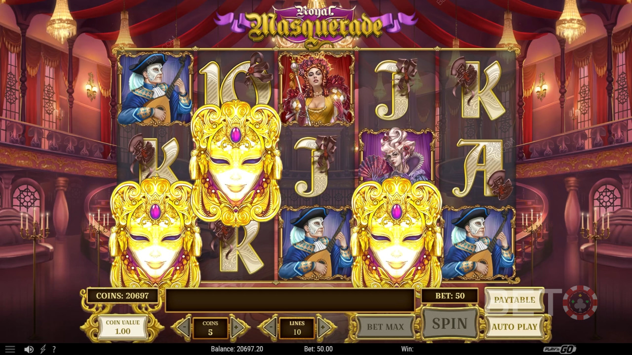 Anmeldelse av Royal Masquerade av BETO Slots