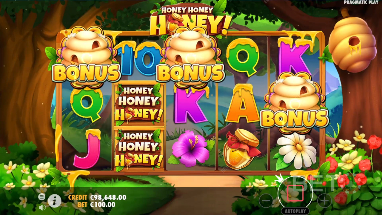 Honey Honey Honey Honey Anmeldelse av BETO Slots