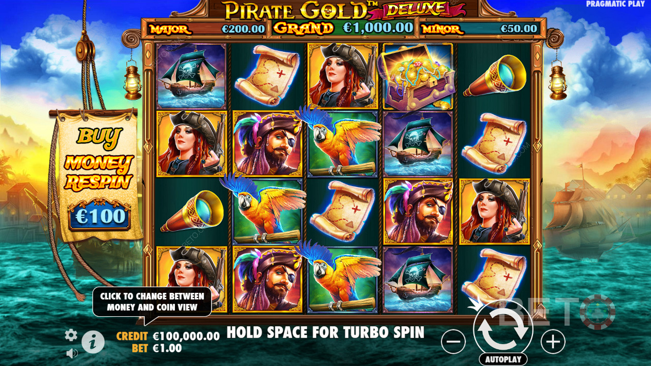 Pirate Gold Deluxe Anmeldelse av BETO Slots