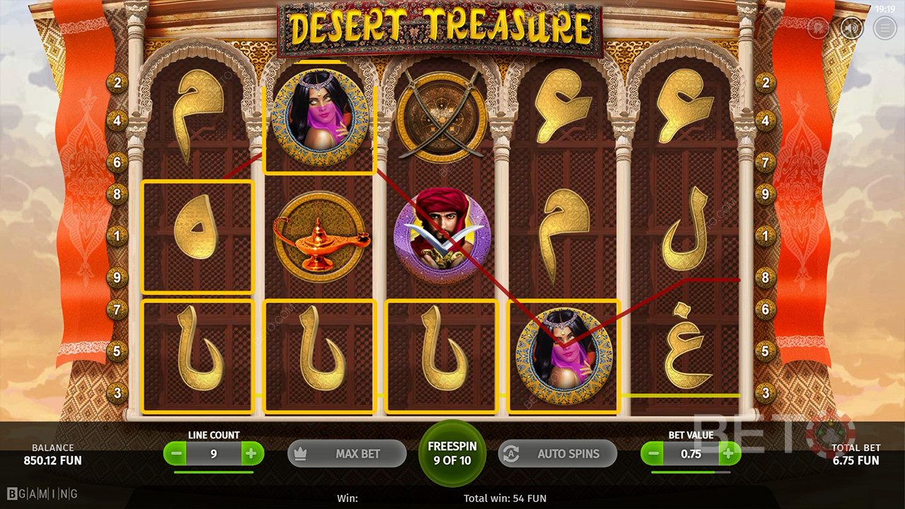 Desert Treasure Anmeldelse av BETO Slots