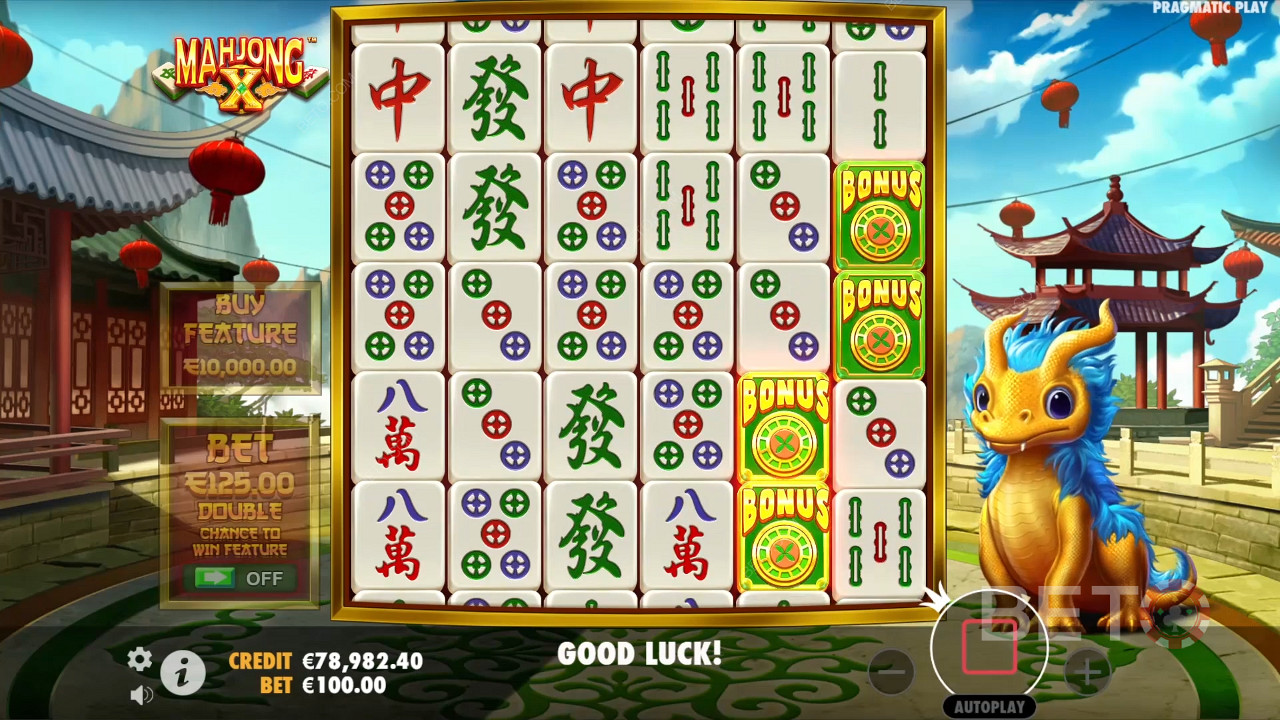 Bonusfunksjoner forklart i Mahjong X av Pragmatic Play