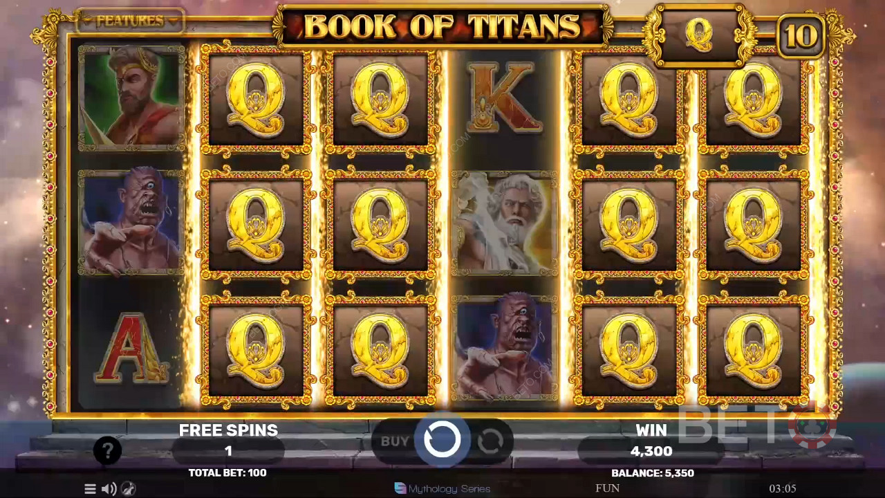 Bonusfunksjoner forklart i Book of Titans av Spinomenal