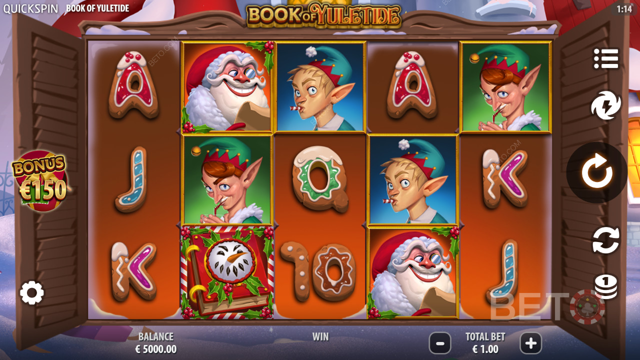 Book of Yuletide Anmeldelse av BETO Slots