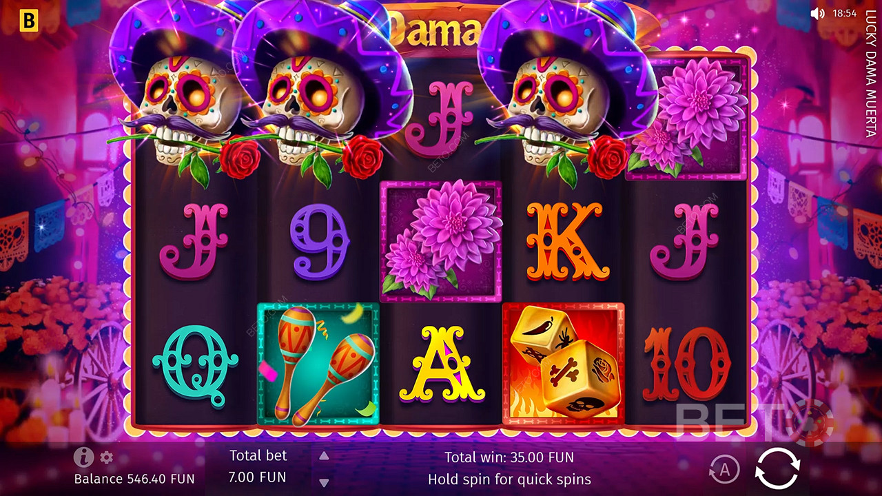 Lucky Dama Muerta Spill Gratis