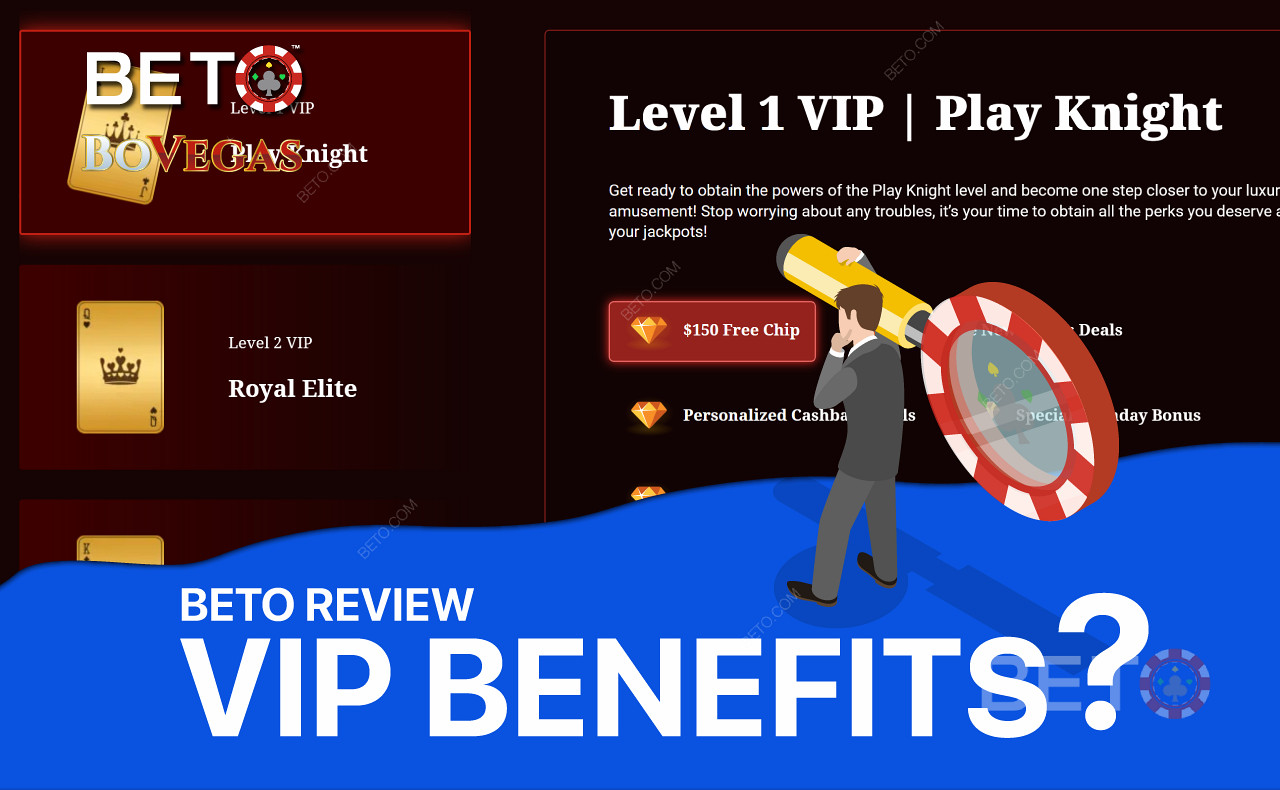 Bli medlem av VIP-klubben og få eksklusive belønninger som en gratis chip og bonuspenger.
